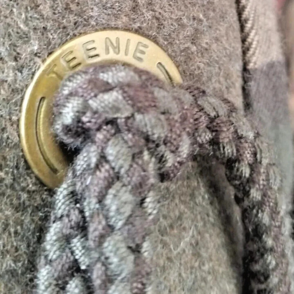 Teenie weenies Hooded tweed Coat Military Jacket  style size Small - Picture 7 of 10